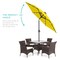 Best Choice Products 7.5ft Outdoor Solar Patio Umbrella for Deck, Pool w/ Tilt, Crank, LED Lights